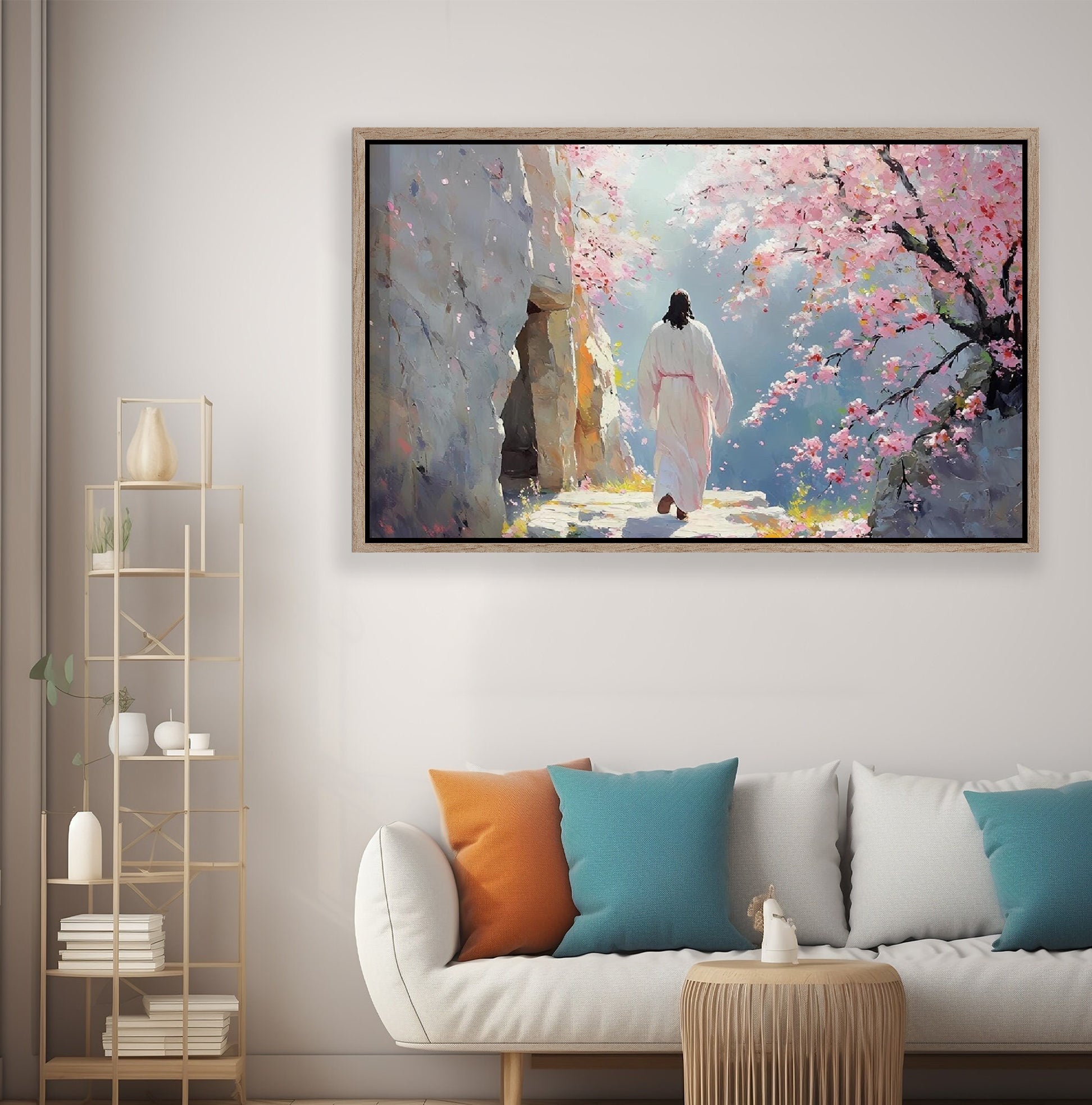 Christian Easter Poster, Easter Christian Wall Art, Religious Art, Christian Poster, Jesus Art, Easter Decoration, He is Risen Poster